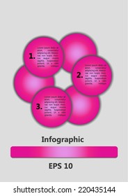 Abstract colorful background with circles