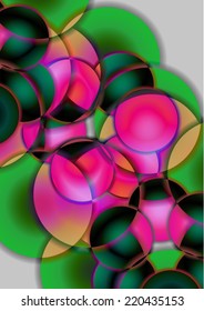 Abstract colorful background with circles
