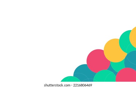abstract colorful background with circles