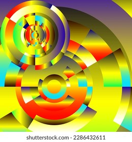 abstract colorful background with circles