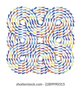abstract colorful background with circles
