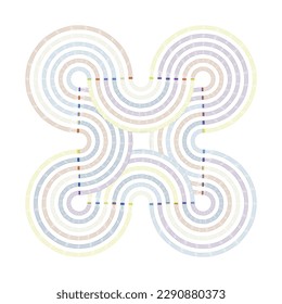 abstract colorful background with circles