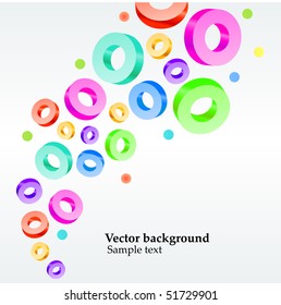 Abstract colorful background with circles
