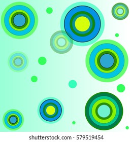 Abstract colorful background with circles
