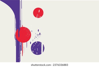 Abstract colorful background with circles and copy space nearby.