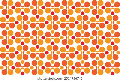 Abstract colorful background with circles and dots. Vector illustration for your design