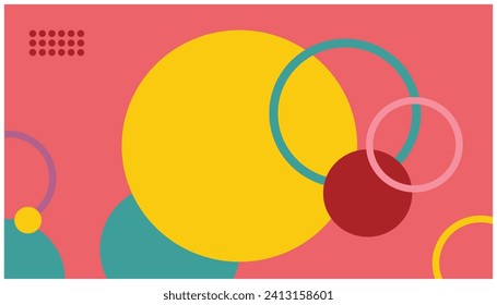 Resumen de fondo colorido con círculos. Ilustración vectorial. Archivo Eps 10. elementos de diseño de fondo.