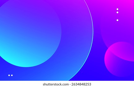 Abstract colorful background with circles. Vector illustration