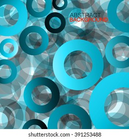 Abstract colorful background with circles. Vector illustration. Eps10