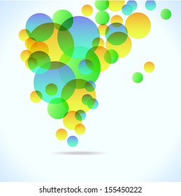 abstract colorful background with circles for your design, eps10 