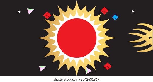 Abstract colorful background. Color and shapes  pattern background style