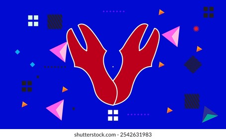 Abstract colorful background. Color and shapes  pattern background style