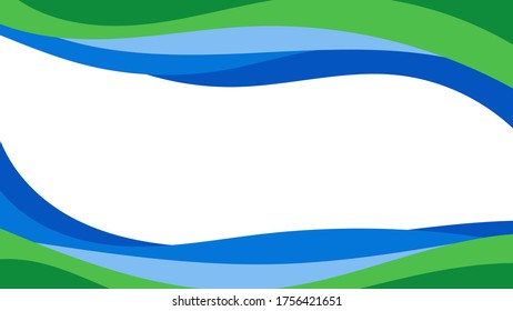 Abstract colorful background of color waves. Template for flyer, cover or banner