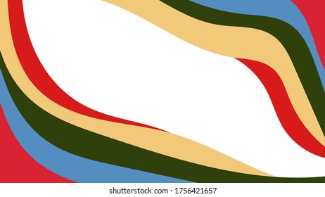 Abstract colorful background of color waves. Template for flyer, cover or banner
