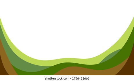 Abstract colorful background of color waves. Template for flyer, cover or banner