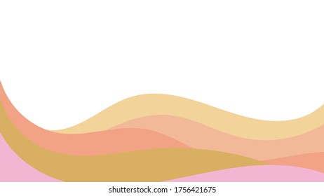 Abstract colorful background of color waves. Template for flyer, cover or banner