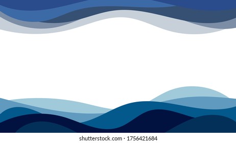 Abstract colorful background of color waves. Template for flyer, cover or banner