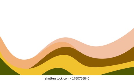 Abstract colorful background of color waves. Template for flyer, cover or banner