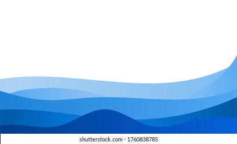 Abstract colorful background of color waves. Template for flyer, cover or banner