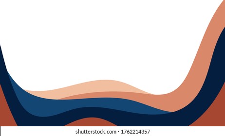 Abstract colorful background of color waves. Template for flyer, cover or banner