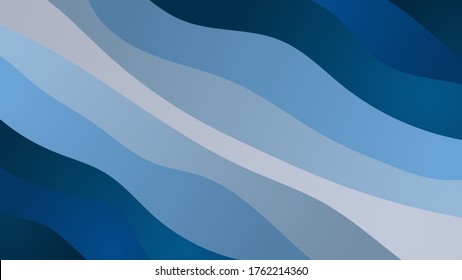 Abstract colorful background of color waves. Template for flyer, cover or banner