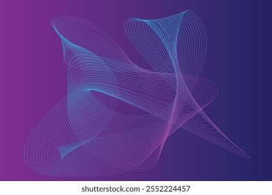 Abstract Colorful background, composition with dynamic linear  vector illustration