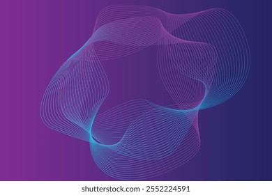 Abstract Colorful background, composition with dynamic linear  vector illustration