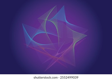 Abstraktes Hintergrunddesign mit diagonalem blauem und rosafarbenem oder violettem Linienmuster. Vektor horizontales Format für digitale Luxus-Business-Banner, zeitgenössische Abdeckung, Luxus Premium