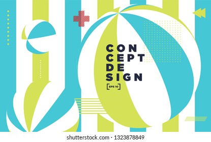 Abstract colorful background composition with geometric elements.