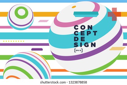 Abstract colorful background composition with geometric elements.
