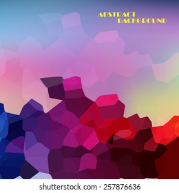 Abstract colorful background, concept vector art Illustration