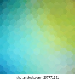 abstract colorful background consisting of hexagons