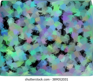Abstract colorful background consisting of triangles. Vector art.