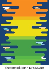 Abstract Colorful background for cover design. Illustration template summer