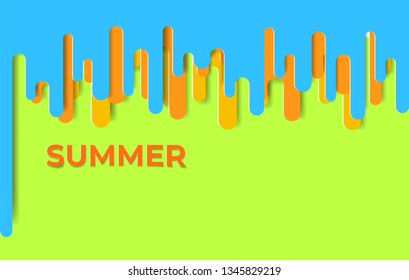 Abstract Colorful background for cover design. Illustration template summer