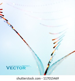 Abstract colorful background, creative futuristic wavy illustration eps10.