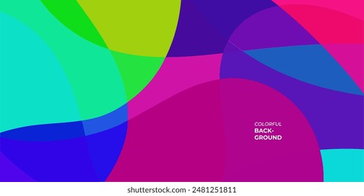abstract colorful background with curve lines