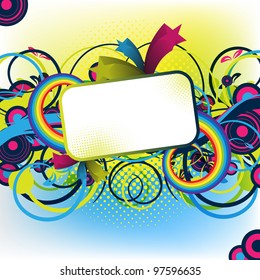 an abstract and colorful background for design