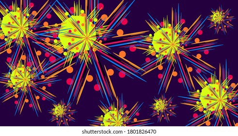 Abstract Colorful Background Design.  Design art color mix texture graphic art on wrapped canvas.