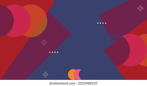 Abstract colorful background design with geometric shapes 