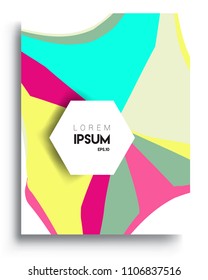 Abstract colorful background design with modern abstract pattern. Vector templates for modern design, cover, template, decorated, brochure, flyer.