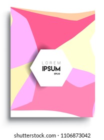 Abstract colorful background design with modern abstract pattern. Vector templates for modern design, cover, template, decorated, brochure, flyer.