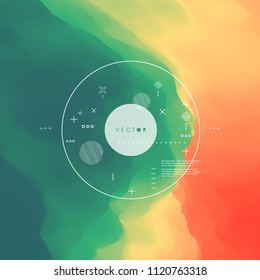 Abstract colorful background. Design template. Vector illustration for design.  
