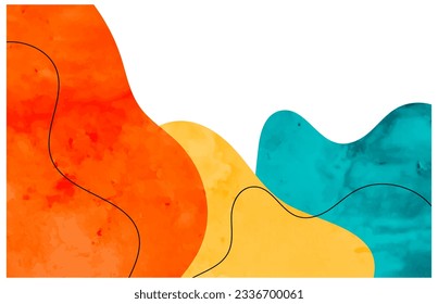 diseño de fondo colorido abstracto para fondo de plantilla. Vector.
