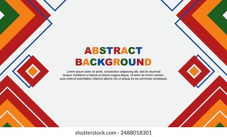 Abstract Colorful Background Design Template. Banner Wallpaper Vector Illustration. Colorful Rainbow Background
