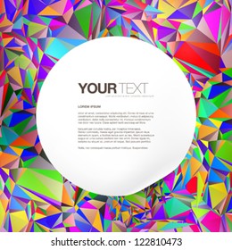 Abstract colorful background design vector