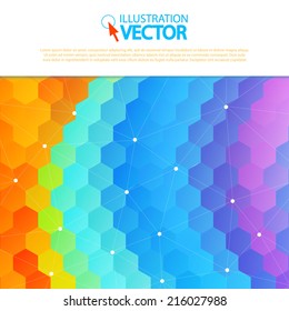 Abstract colorful background for design. Vector illustration