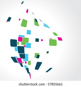 abstract colorful background design vector