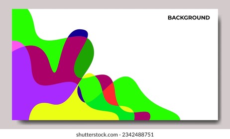diseño de fondo colorido abstracto con estilo ondulado y líquido
