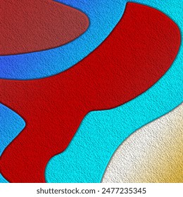 Abstract colorful background with diagonal waves. Wavy colored paper vector illustration. Eps